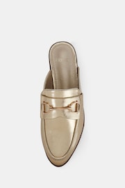 Novo Gold Regular Fit Eleanora Backless Loafer Mules - Image 5 of 6