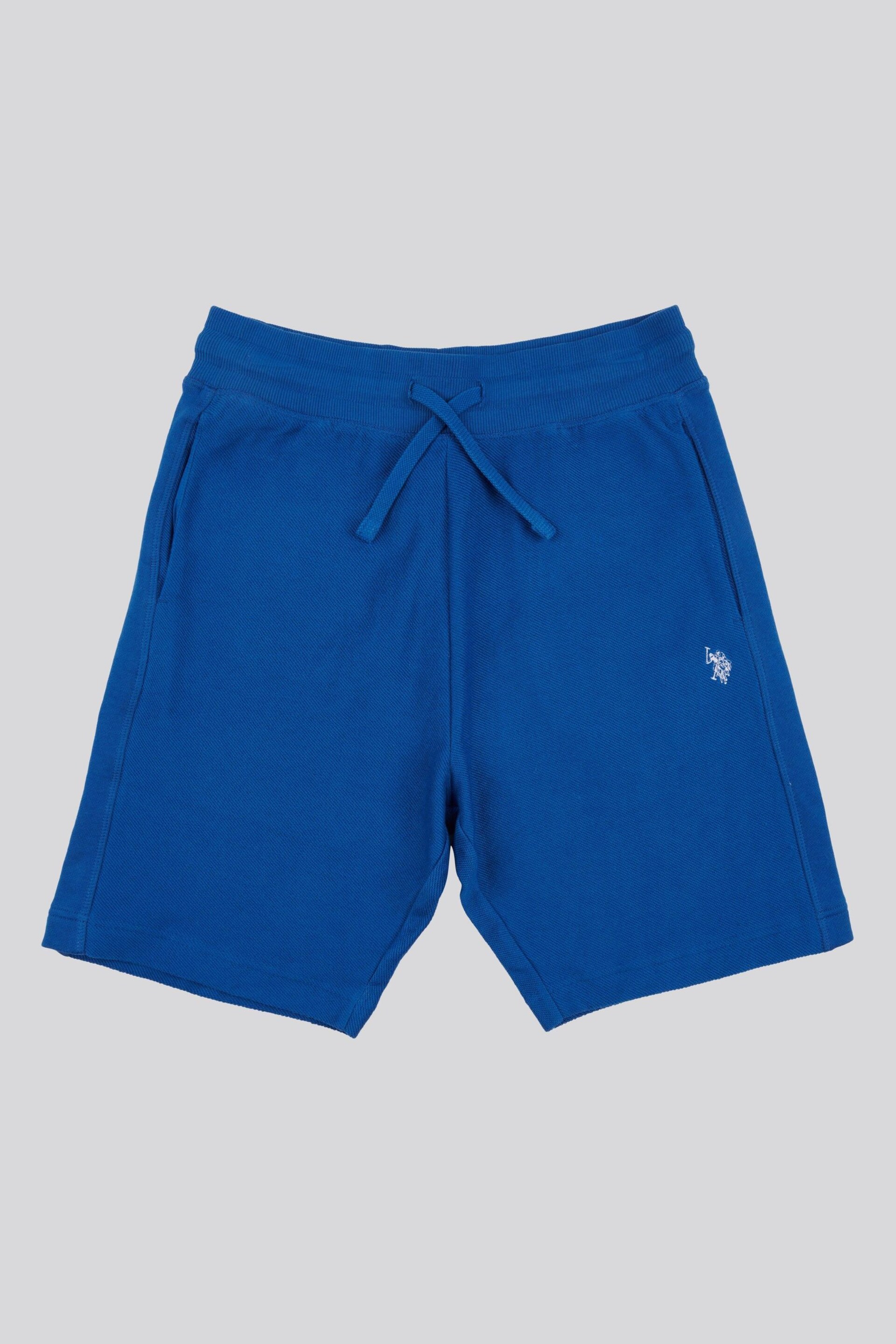 U.S. Polo Assn. Mens Classic Fit Blue Texture Reverse Shorts - Image 5 of 7