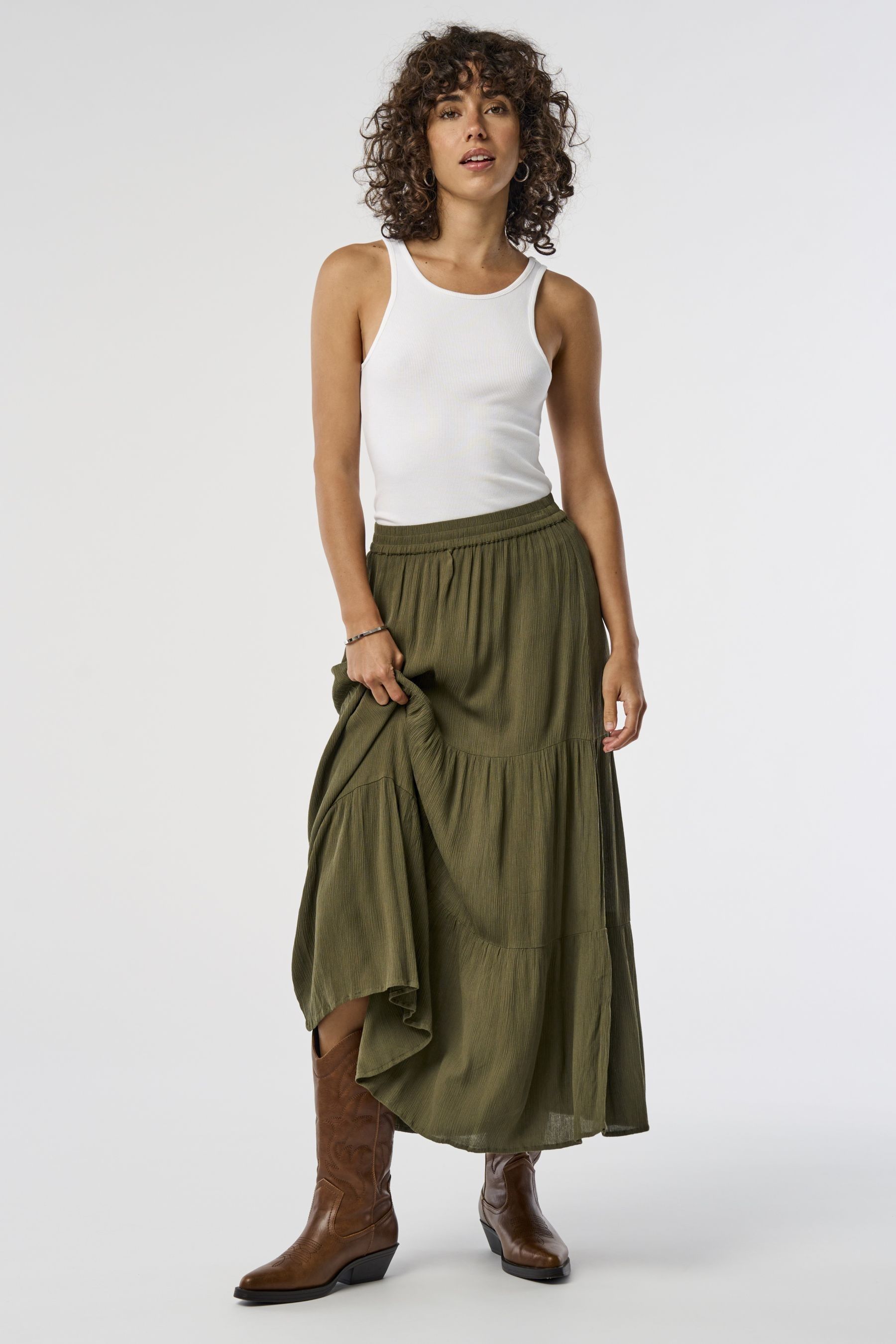 Holiday skirt green store