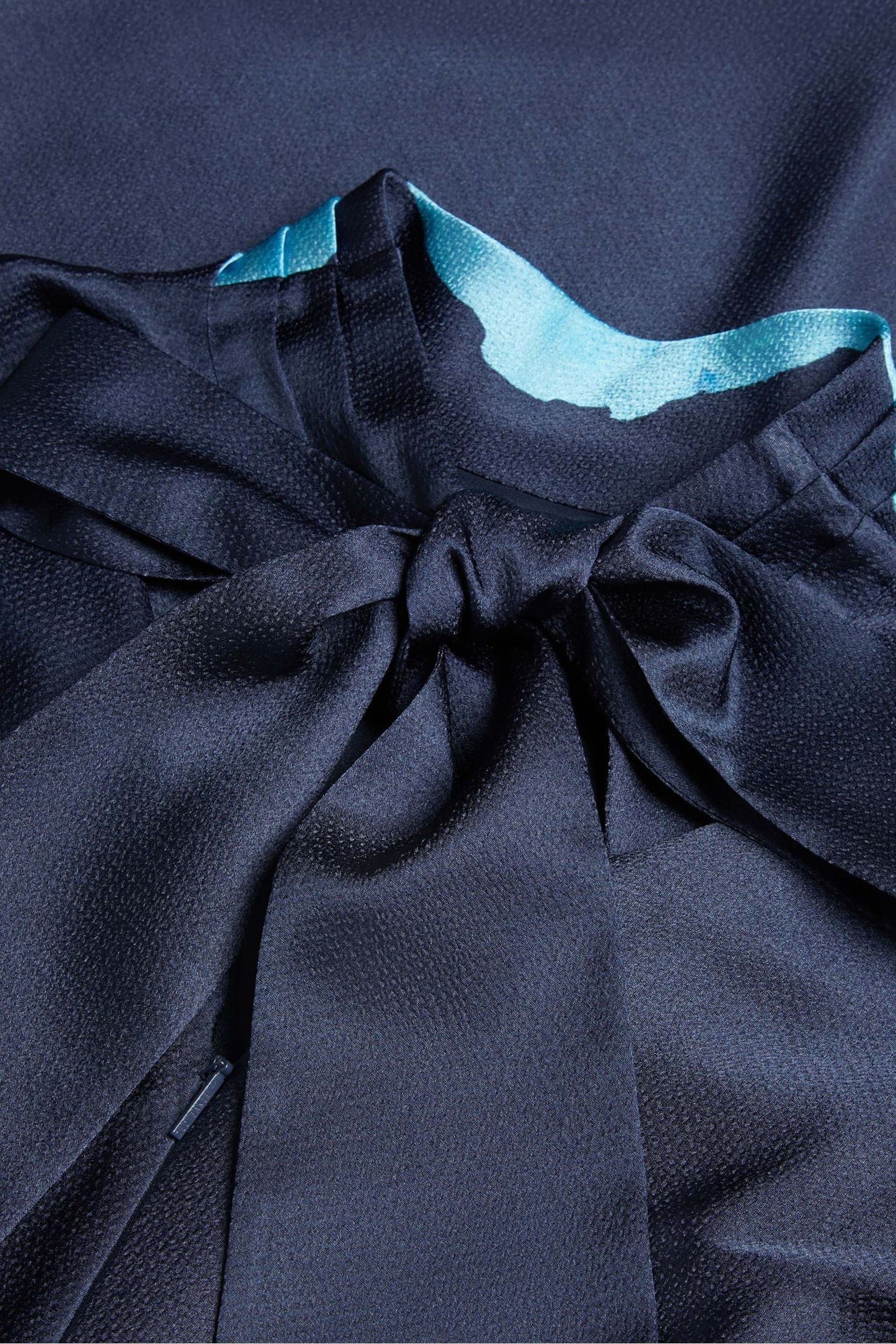 Ted Baker Blue Timava Cowl Neck Midi Slip Dress - Image 5 of 6