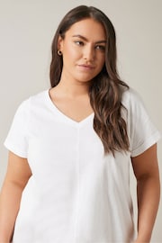 EVANS Curve White Pure Cotton T-Shirt - Image 4 of 4