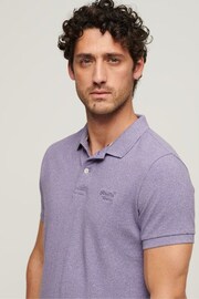 Superdry Purple Classic Pique Polo Shirt - Image 3 of 3