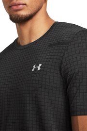 Under Armour Grey Vanish Seamless Grid Short Sleeve T-Shirt - Image 3 of 6