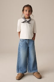 Denim Wide Leg 100% Cotton Jeans (6-16yrs) - Image 2 of 8