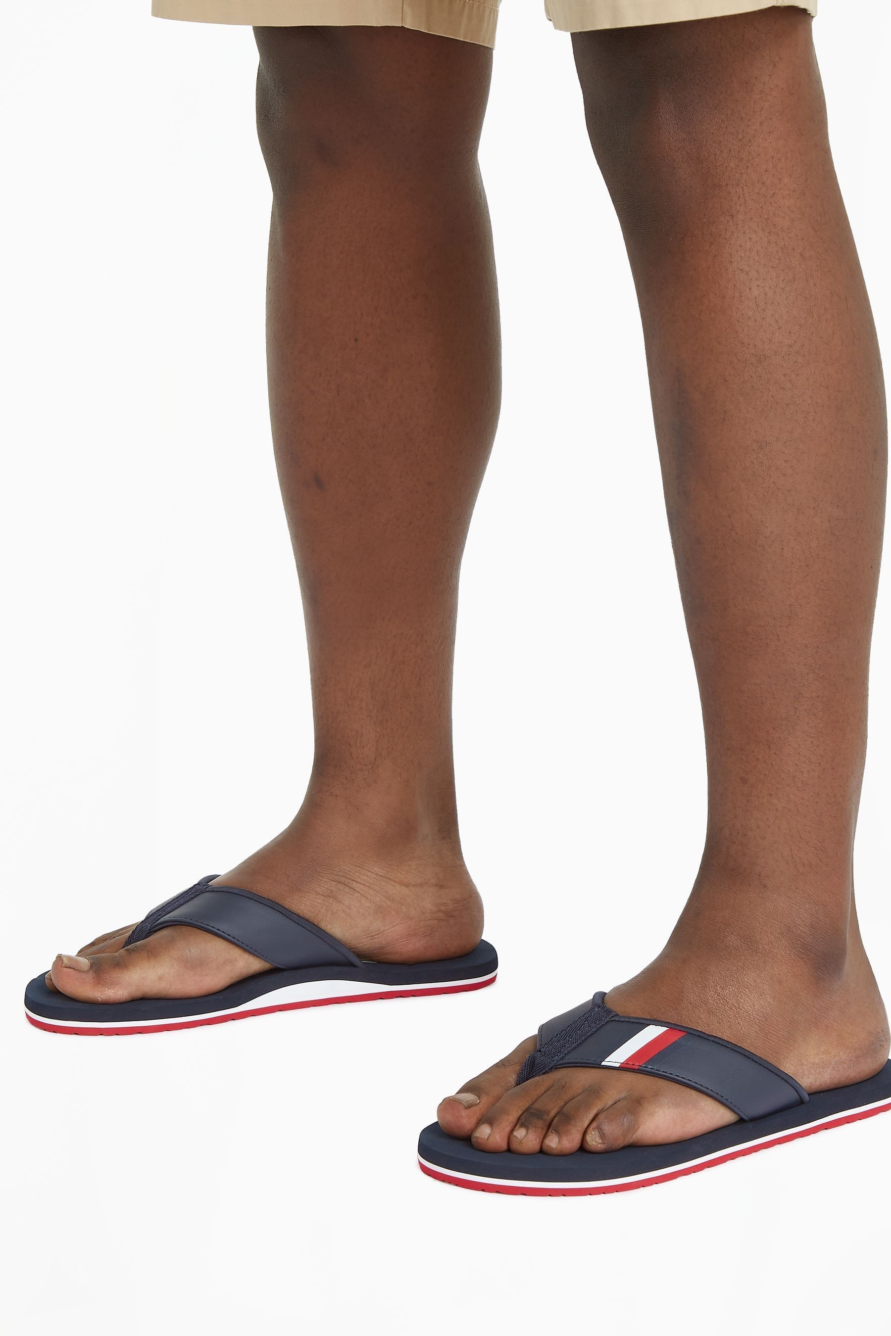 Buy Tommy Hilfiger Blue Thong Padded Flip Flops from the Next UK online shop