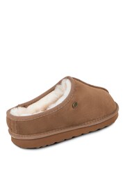 Just Sheepskin Brown Mens Louis Slippers - Image 3 of 5