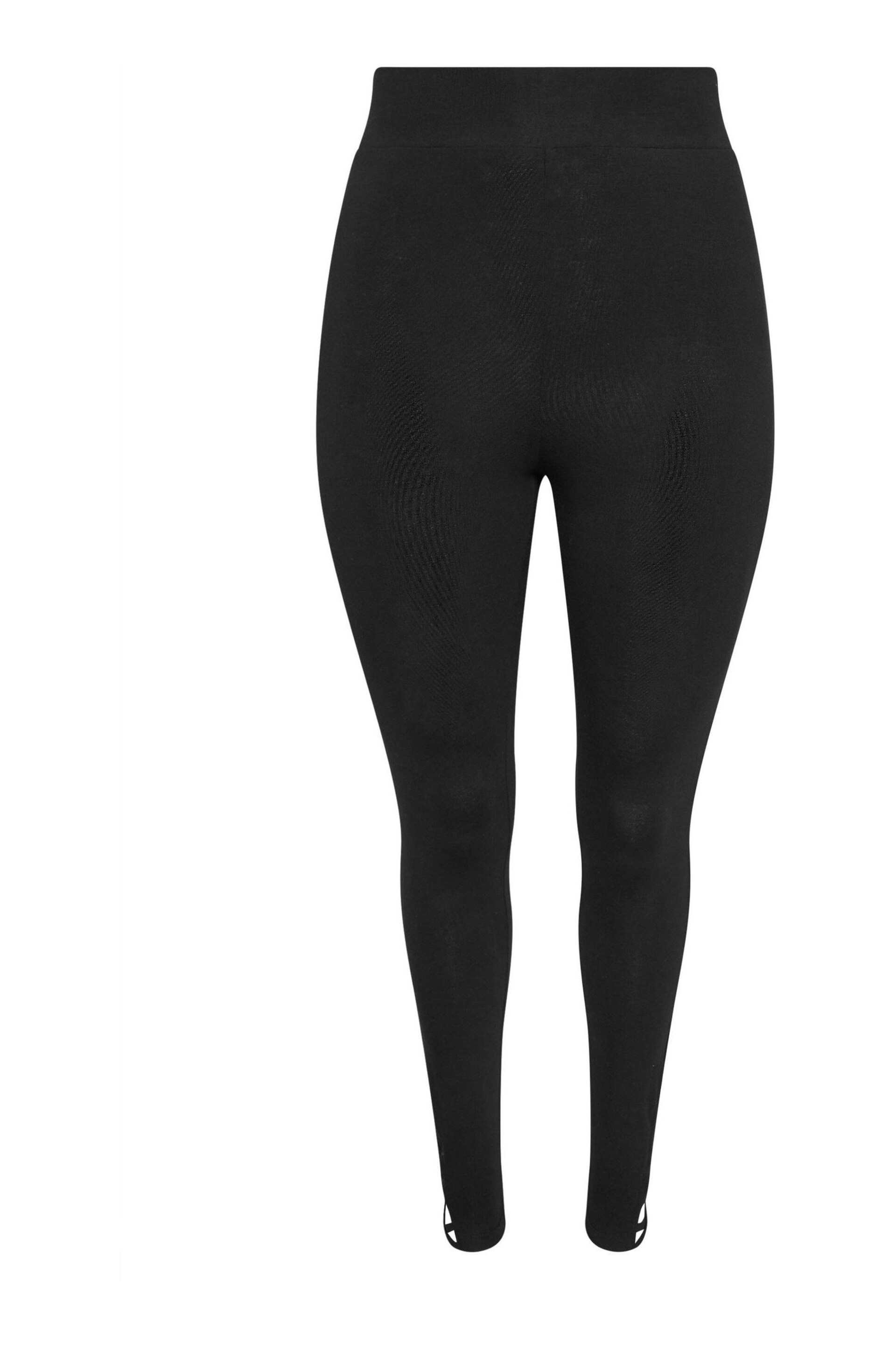 Yours Curve Black Cut Out Leggings - Image 5 of 5