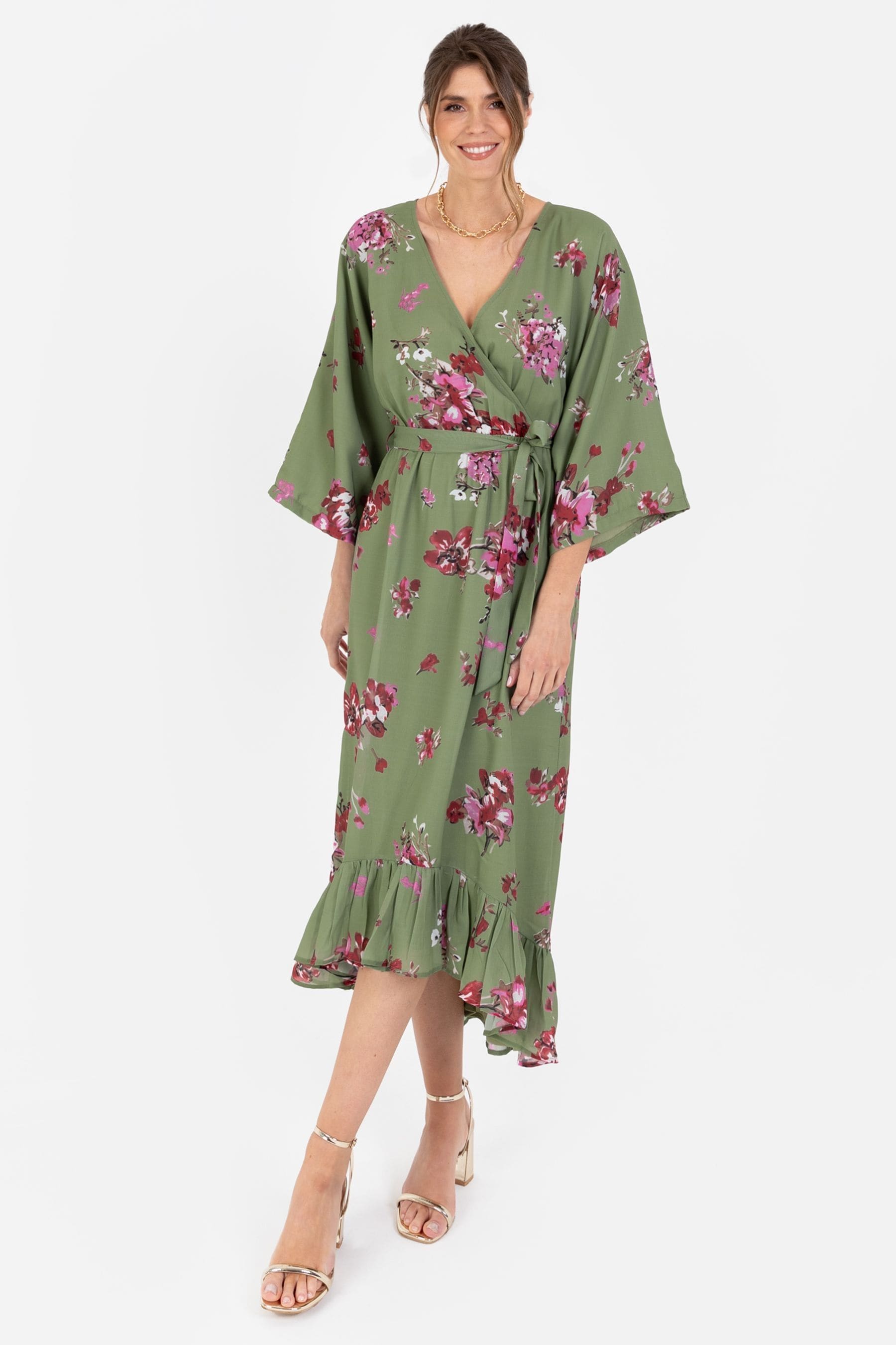 Wrap kimono dress cheap
