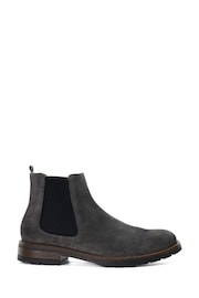 Dune London Grey Chelty Brushed Suede Chelsea Boots - Image 3 of 6