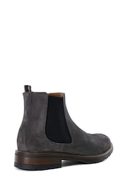 Dune London Grey Chelty Brushed Suede Chelsea Boots - Image 4 of 6