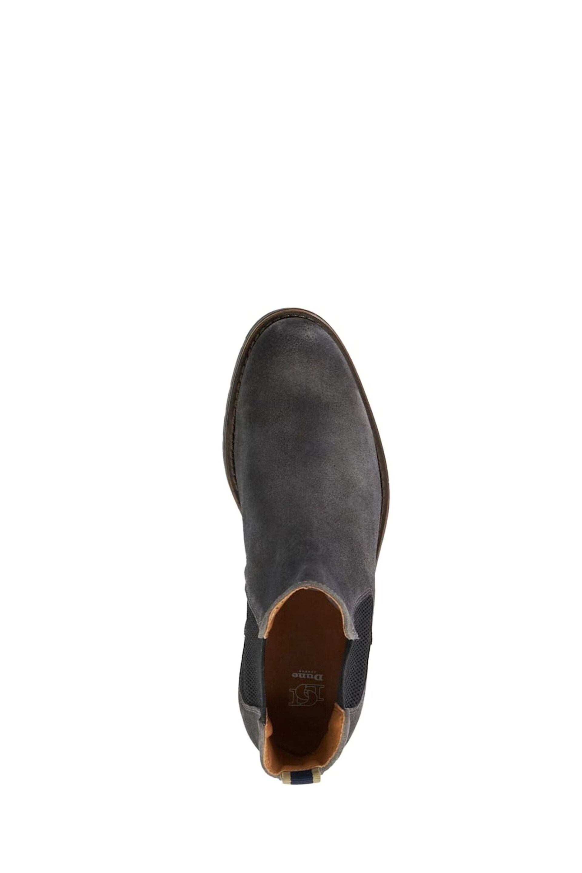 Dune London Grey Chelty Brushed Suede Chelsea Boots - Image 6 of 6