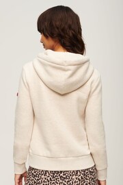 SUPERDRY Cream SUPERDRY LA Vintage Logo Graphic Hoodie - Image 2 of 6