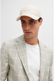 BOSS White Cotton-Twill Six-Panel Cap With Embroidered Logo - Image 5 of 5