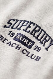 SUPERDRY Grey SUPERDRY 90s Fitted Polo Shirt - Image 5 of 6