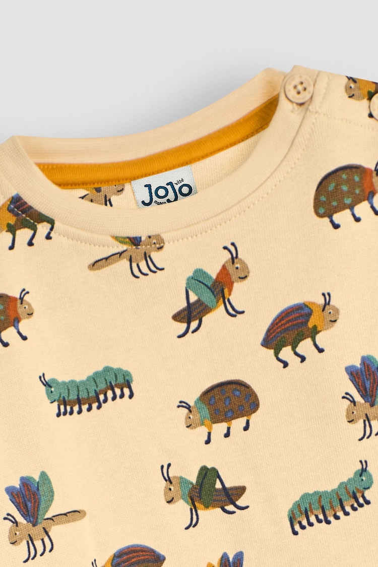 JoJo Maman Bébé Cream Bug Printed Sweatshirt - Image 3 of 3