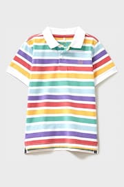 Crew Clothing Multi Yarn Dye Stripe Polo Shirt - Image 1 of 3