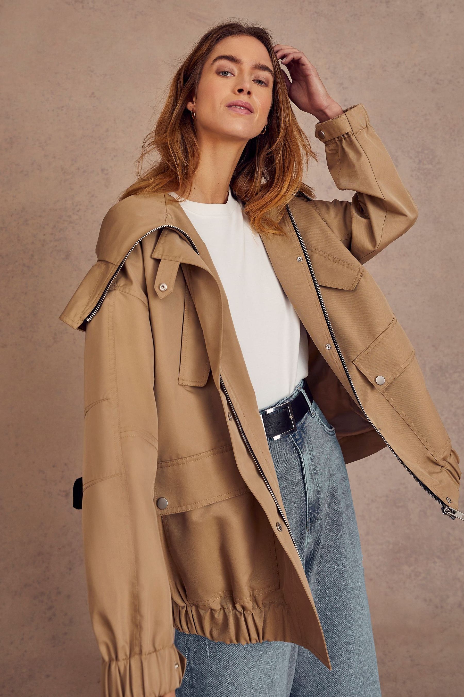 Mint velvet parka coat store