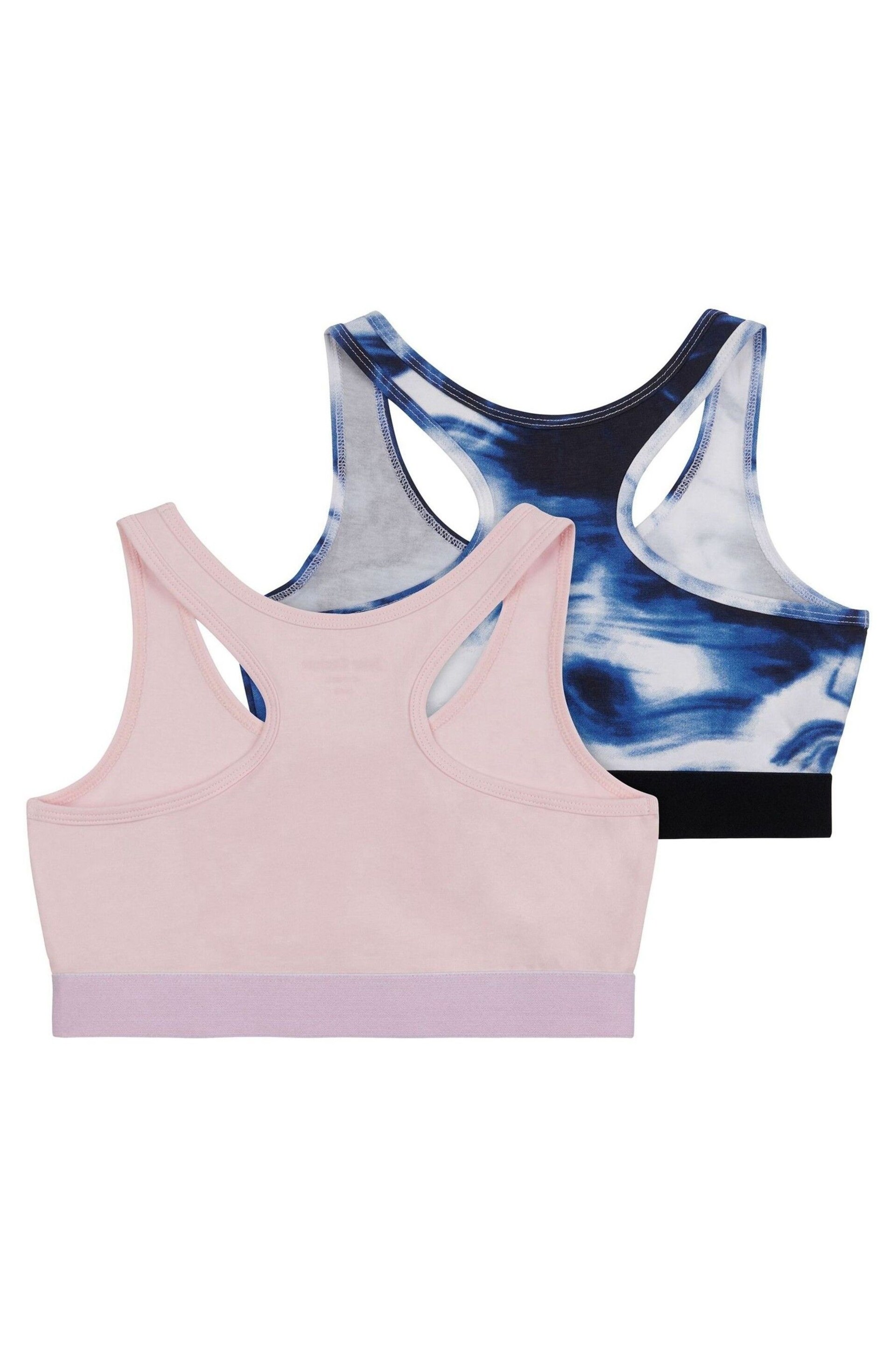 Juicy Couture Girls Blue Crop Tops 2 Pack - Image 2 of 2