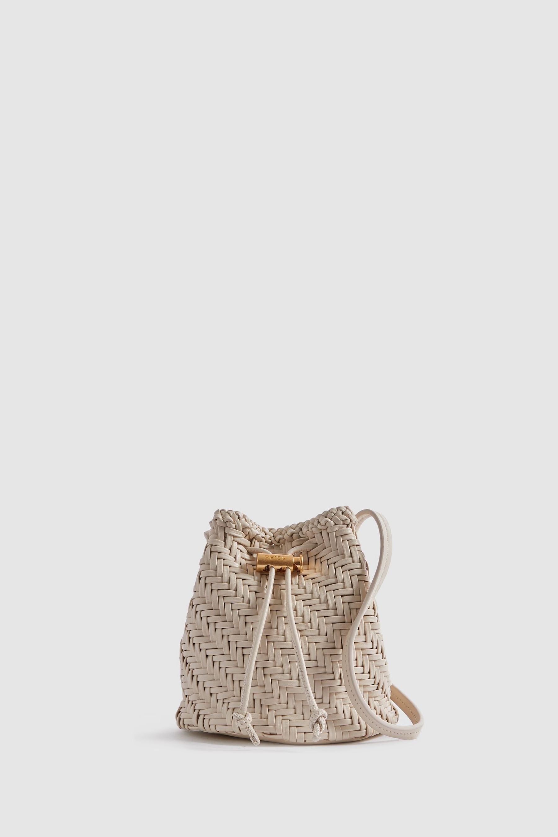 Bucket bag woven clearance