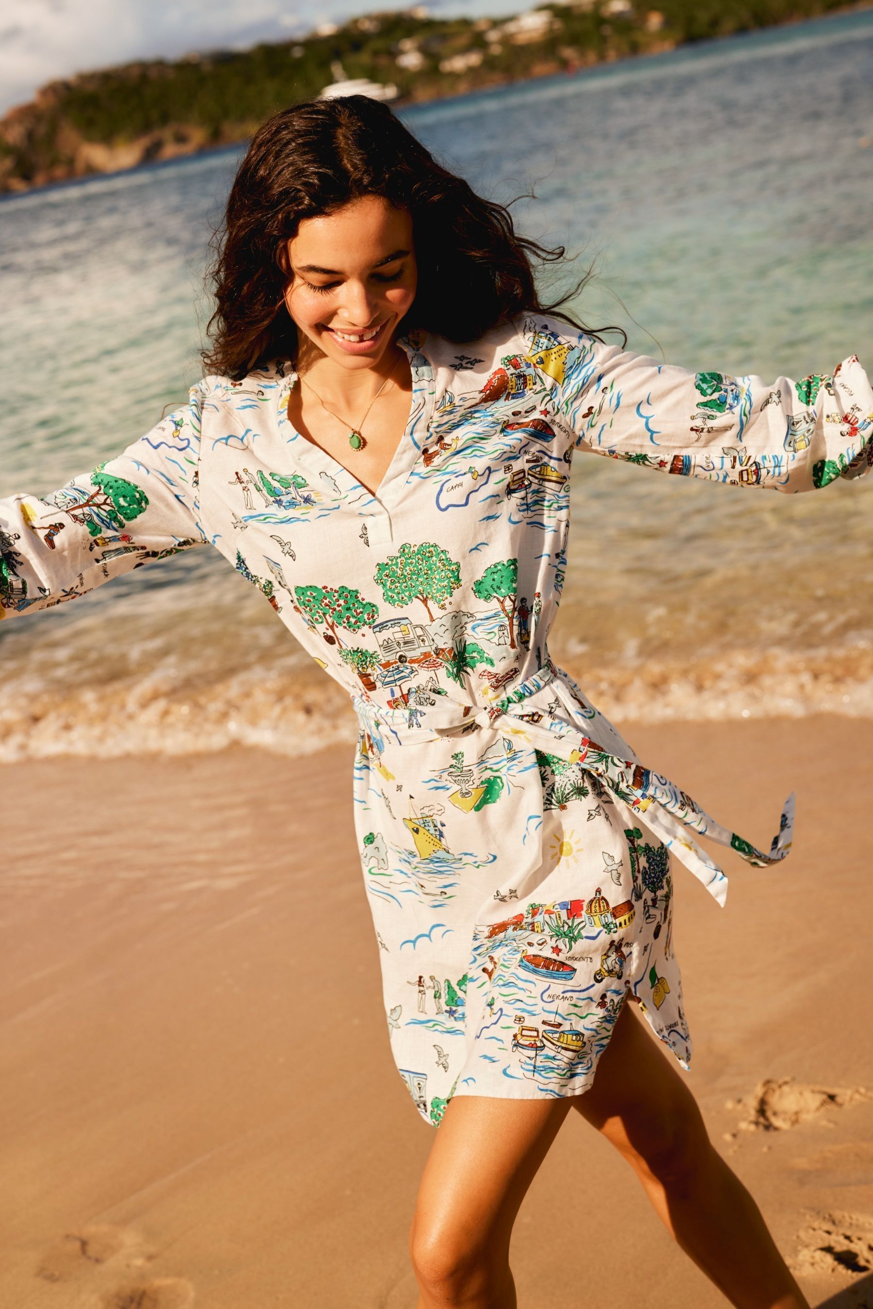 Boden cream dress shop
