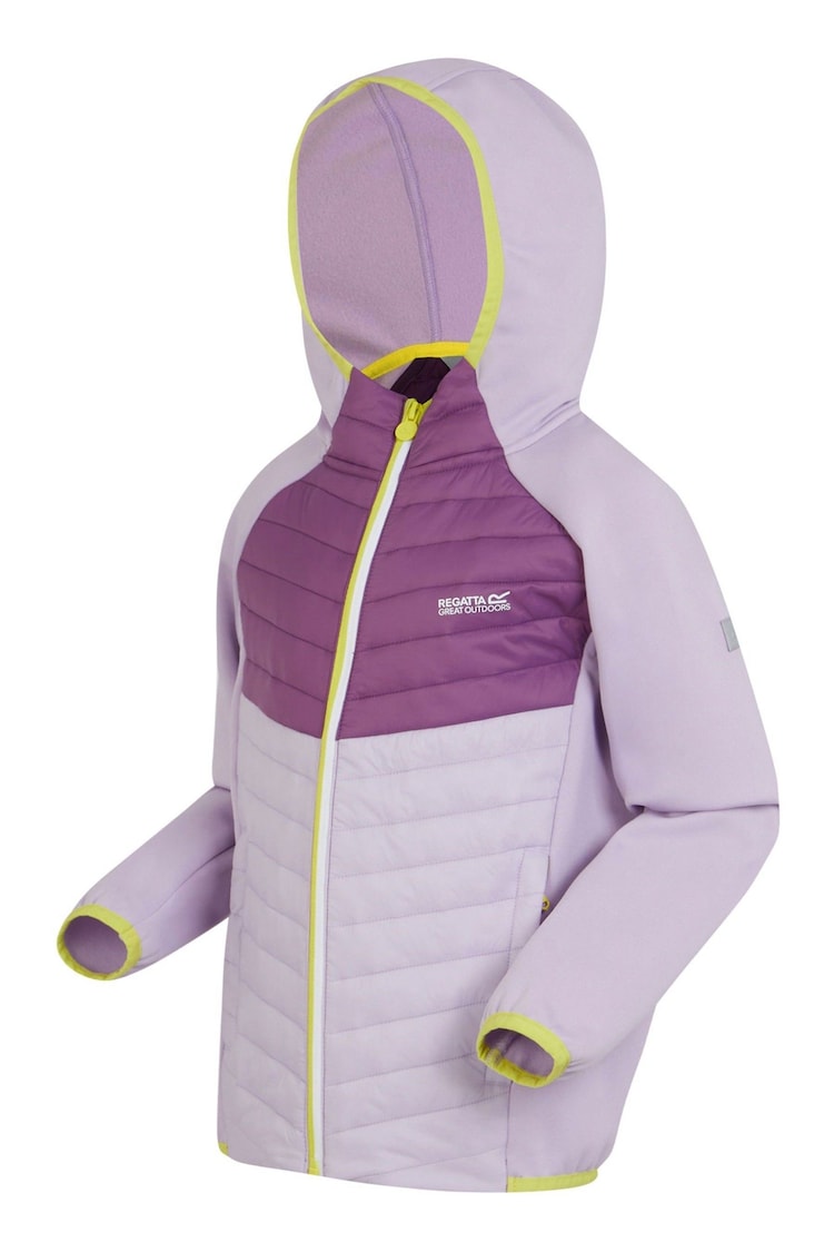 Regatta Purple Kielder Hybrid VIII Stretch Hooded Jacket - Image 7 of 7