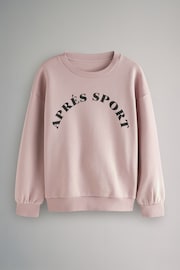 The Set Pink/Neutral Graphic Slogan Sweatshirts 2 Pack - Image 8 of 11