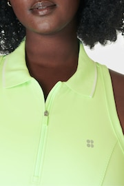 Sweaty Betty Green Power Match Point Tennis Tank - Image 5 of 7