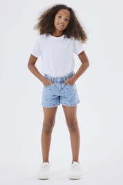 Name It Blue Denim Love Heart Shorts - Image 1 of 4