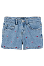 Name It Blue Denim Love Heart Shorts - Image 3 of 4