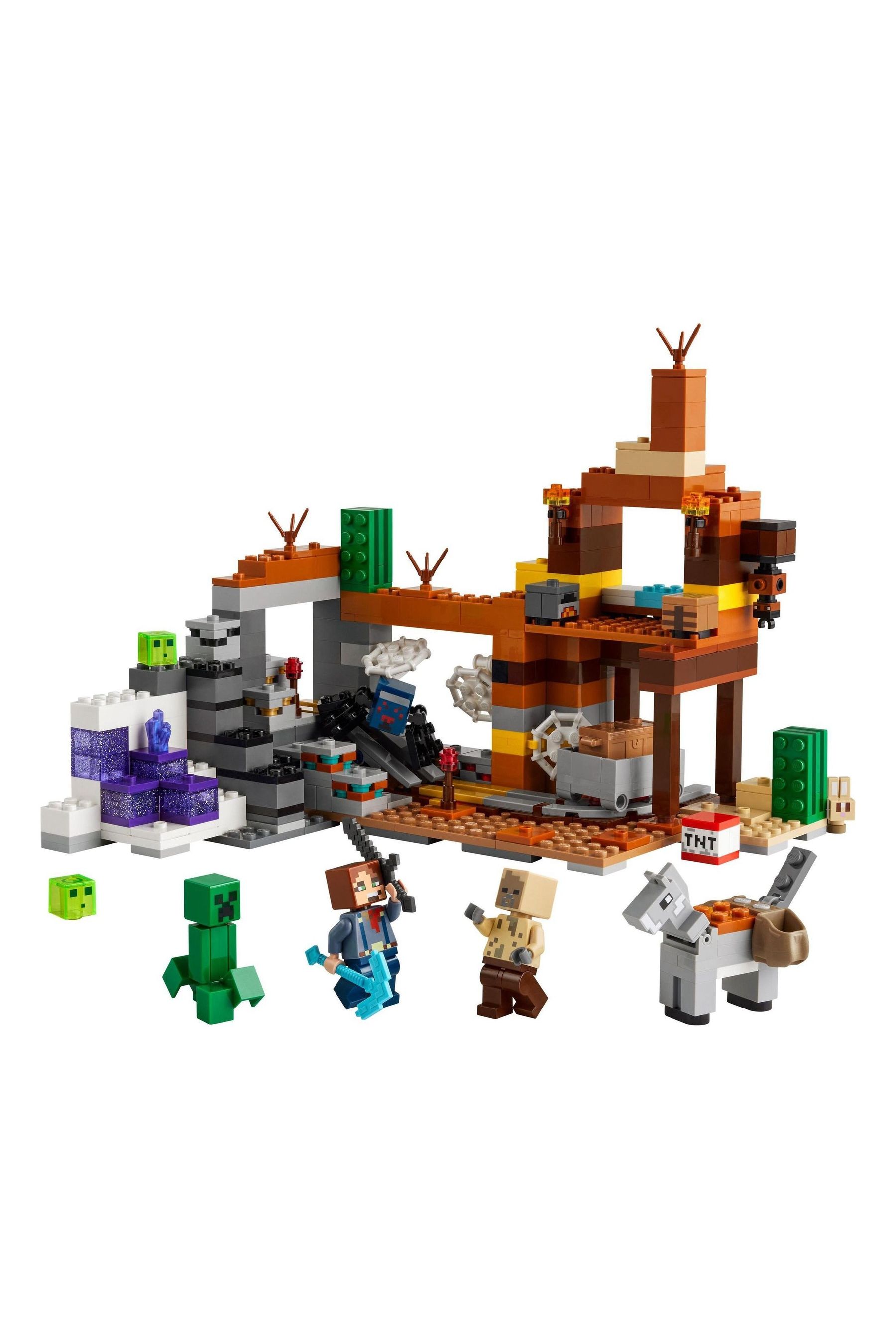 Buy LEGO Minecraft The Badlands Mineshaft Toy Set from Next Luxembourg