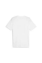 Puma White Mens GRAPHICS Box 100% Cotton T-Shirt - Image 2 of 2