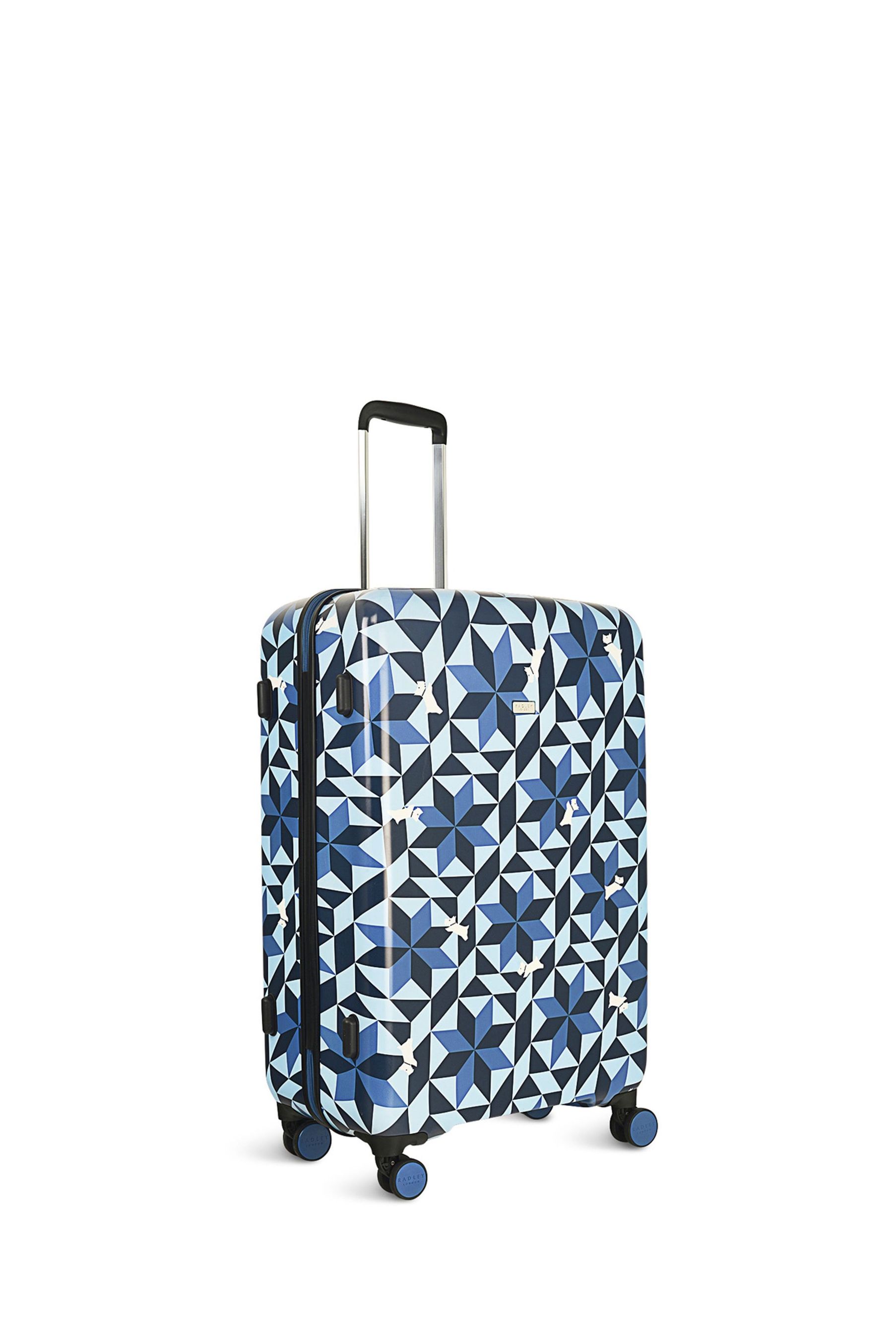 Buy Radley London Large Blue Marquetry Radley 4 Wheel Suitcase from Next Spain