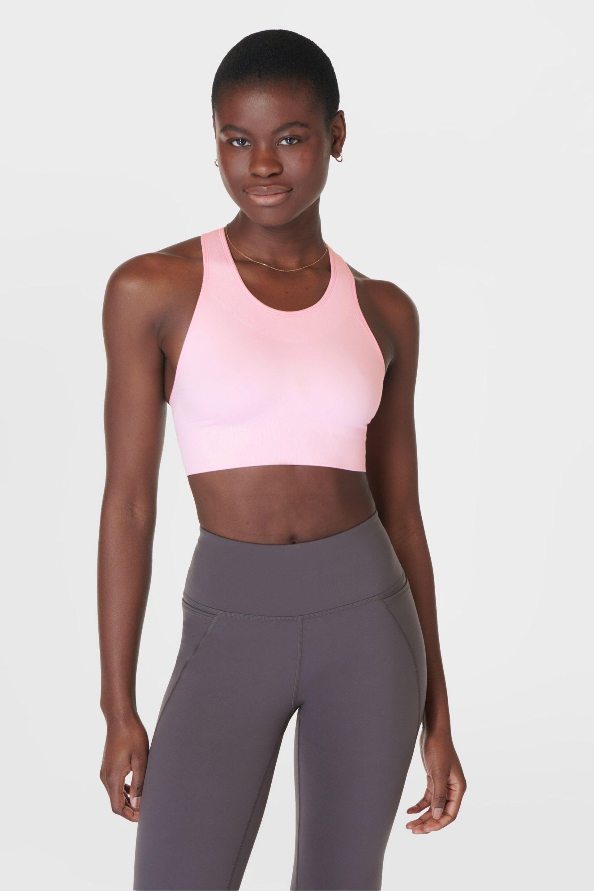 Sweaty Betty Nerine Pink Stamina Sports Bra - Image 1 of 7