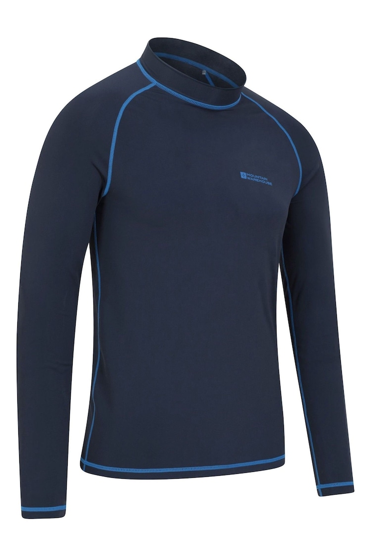 Mountain Warehouse Blue Mens Long Sleeve Rash Vest - Image 2 of 4