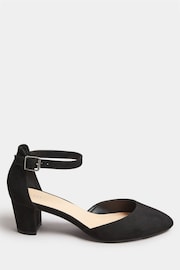 Long Tall Sally Black Micro Point Two Part Mid Heels - Image 2 of 5