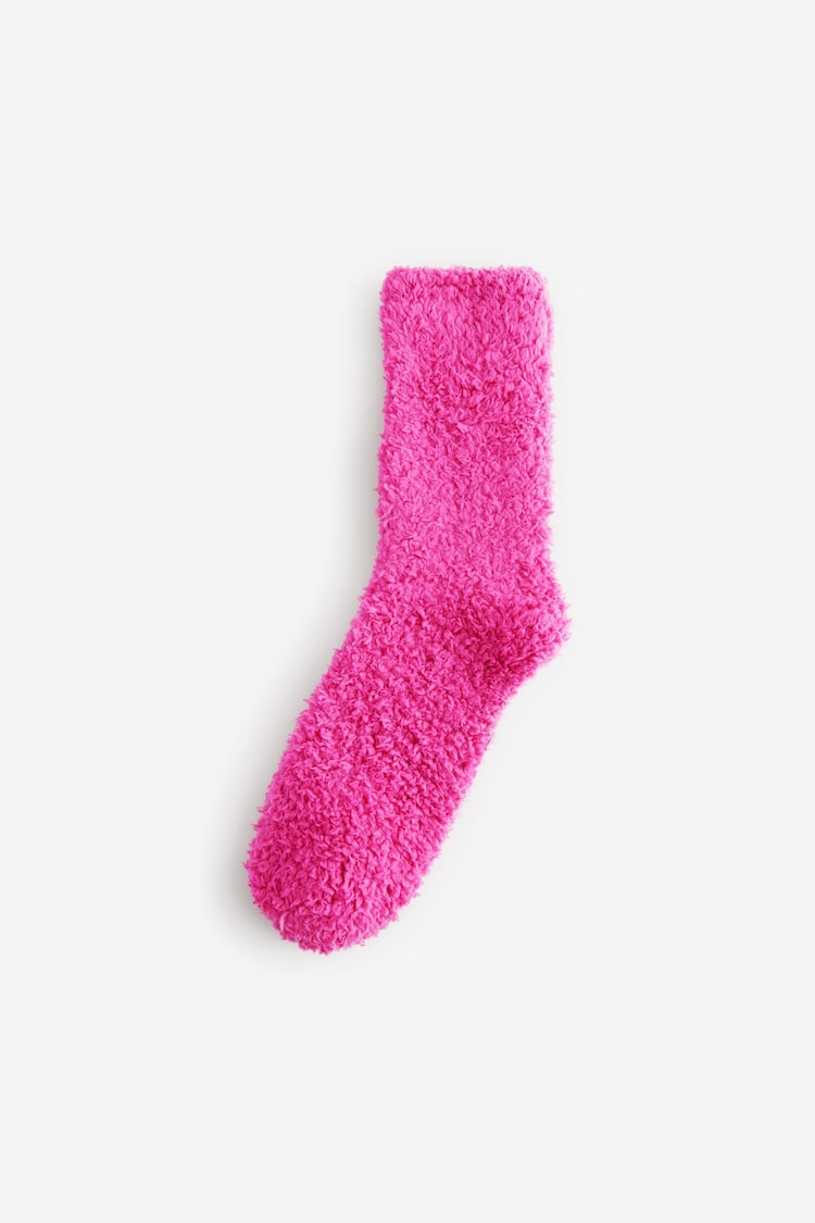 Navy/Pink Super Cosy Ankle Socks 2 Pack - Image 4 of 4