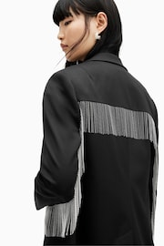 AllSaints Black Franky Blazer - Image 4 of 7