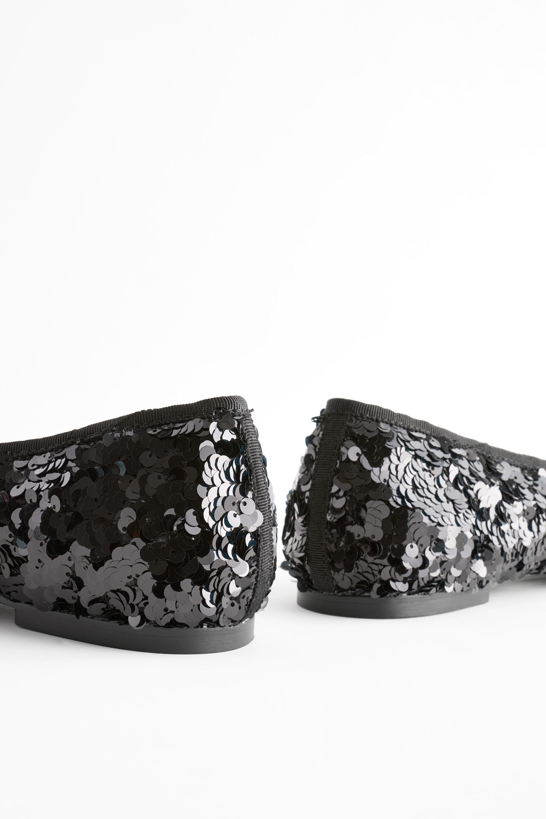 Womens black sequin shoes cheap