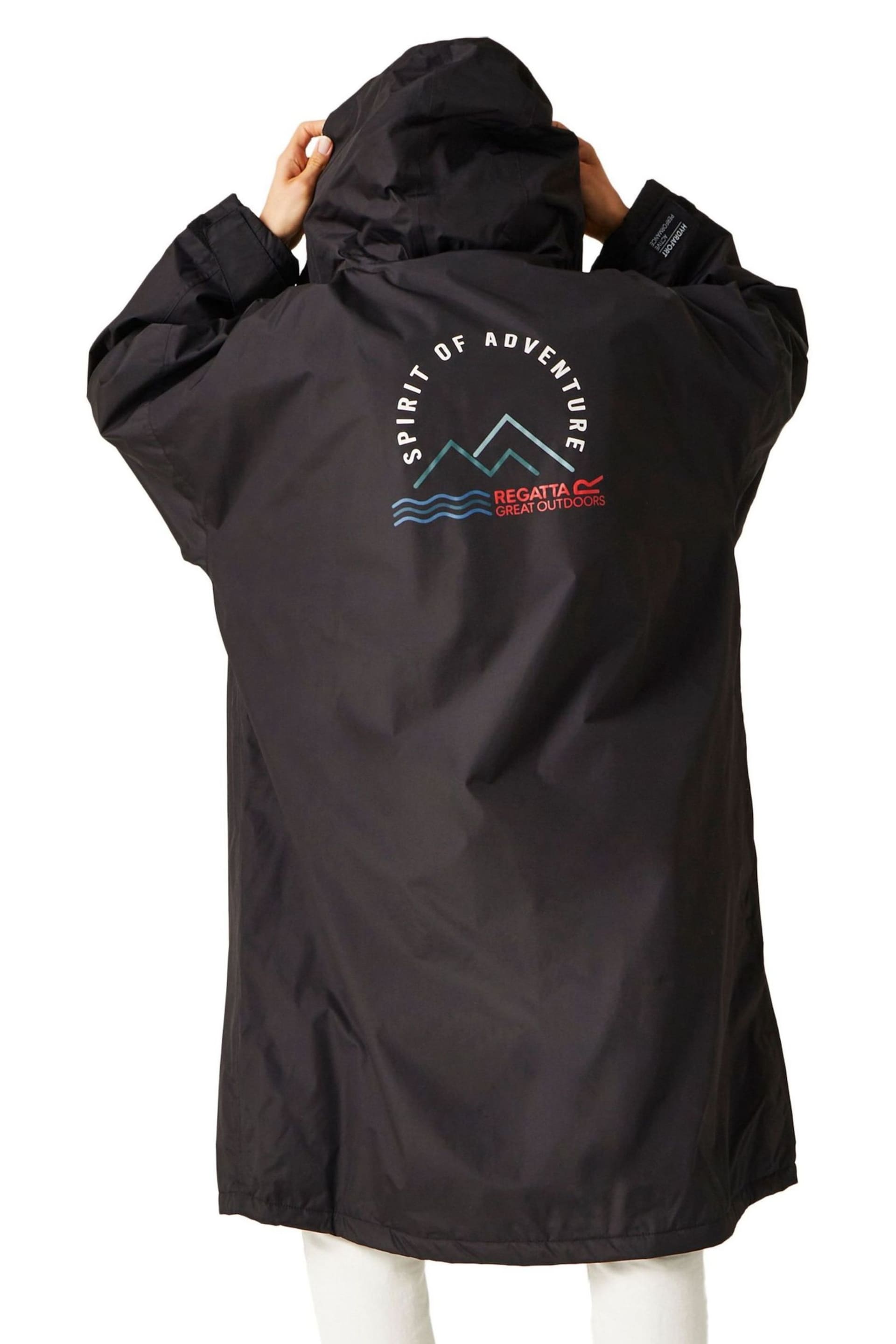 Regatta Black Adult Waterproof Changing Robe - Image 2 of 8