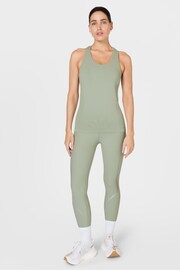 Sweaty Betty Savannah Green Athlete Seamless Workout Tank Top - Image 3 of 8