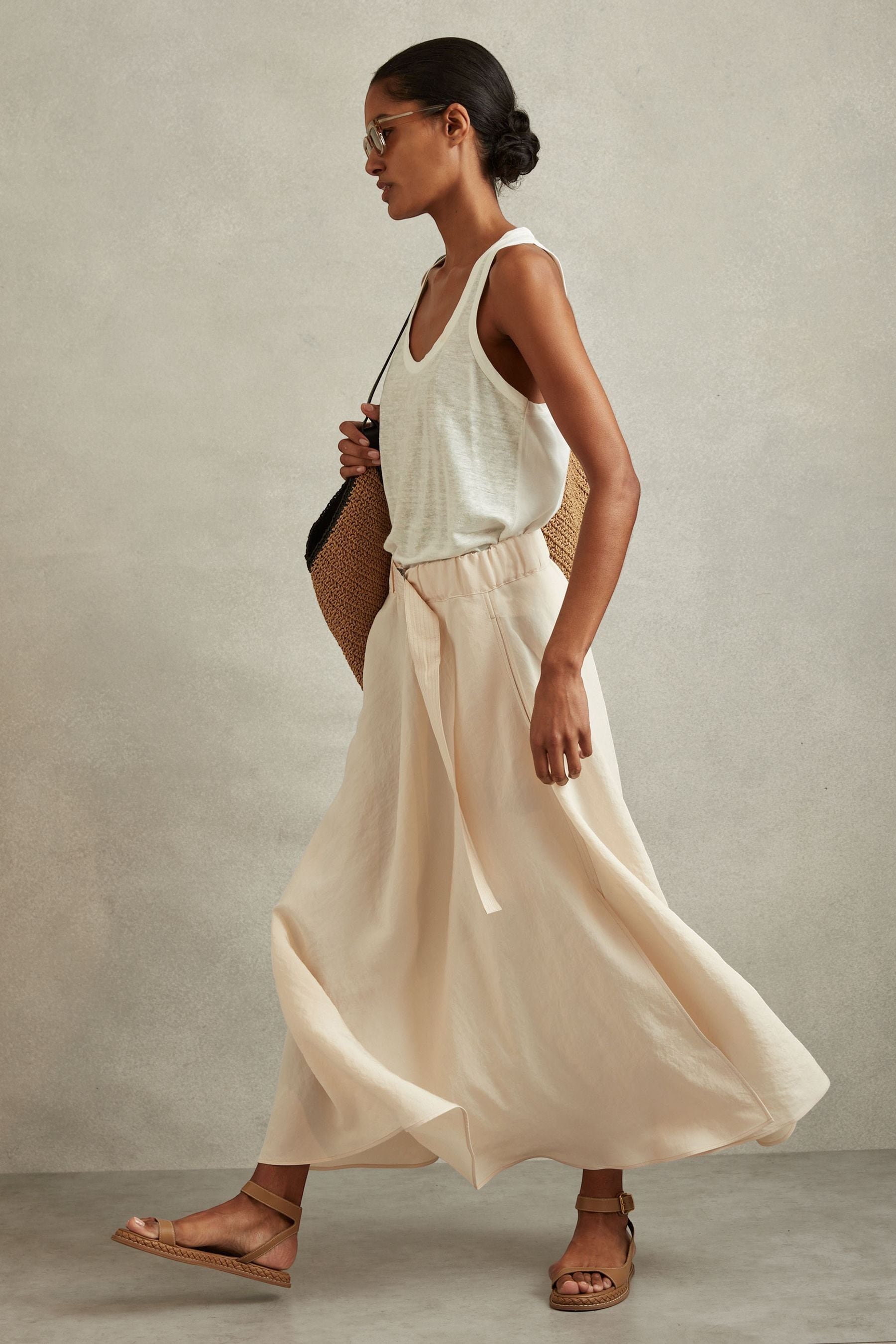 Next silk midi skirt 2025