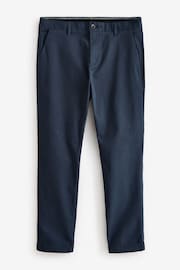 Navy/Charcoal Grey Slim Fit Stretch Chino Trousers 2 Pack - Image 3 of 6