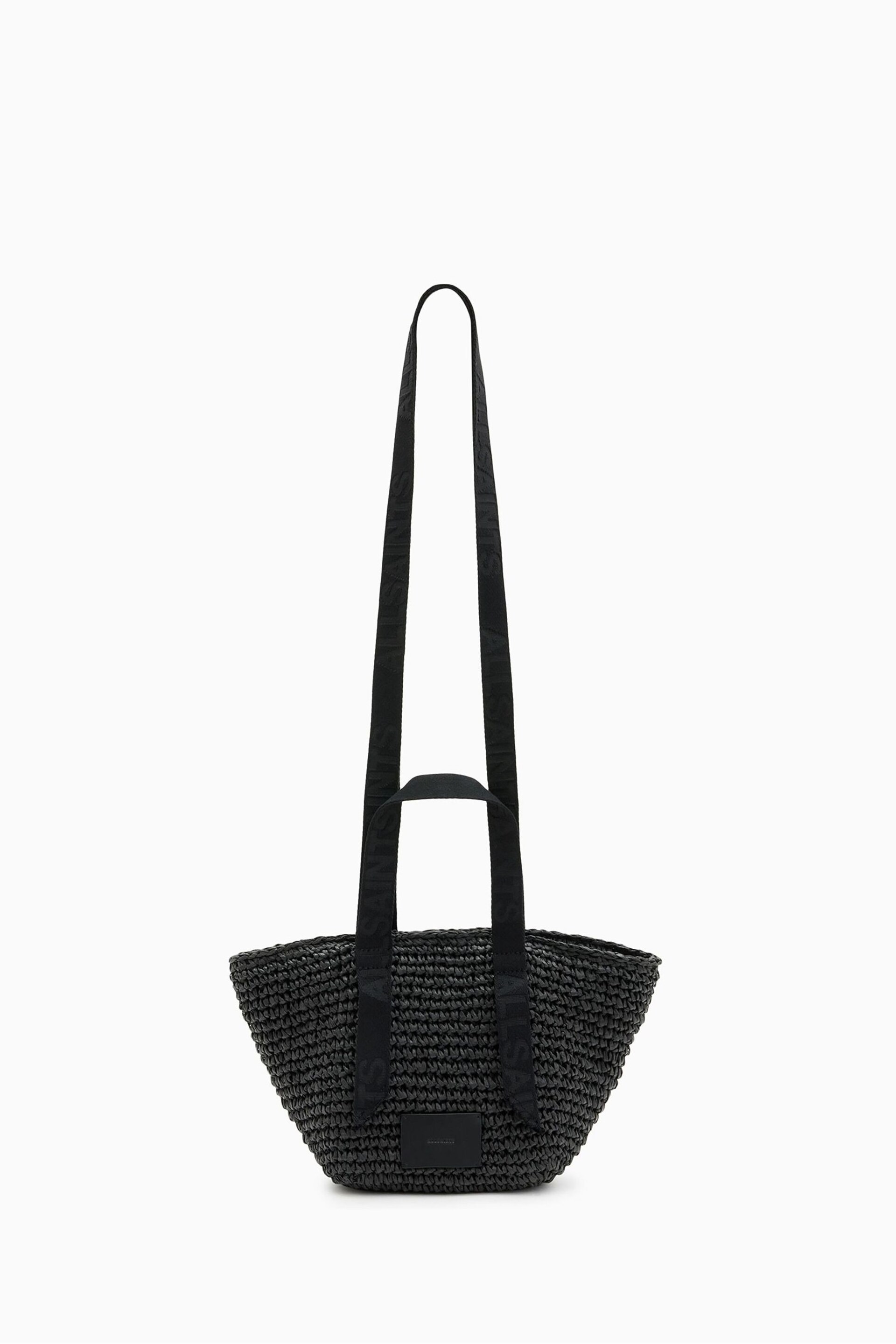 AllSaints Black Celayne Mini Tote Bag - Image 3 of 6