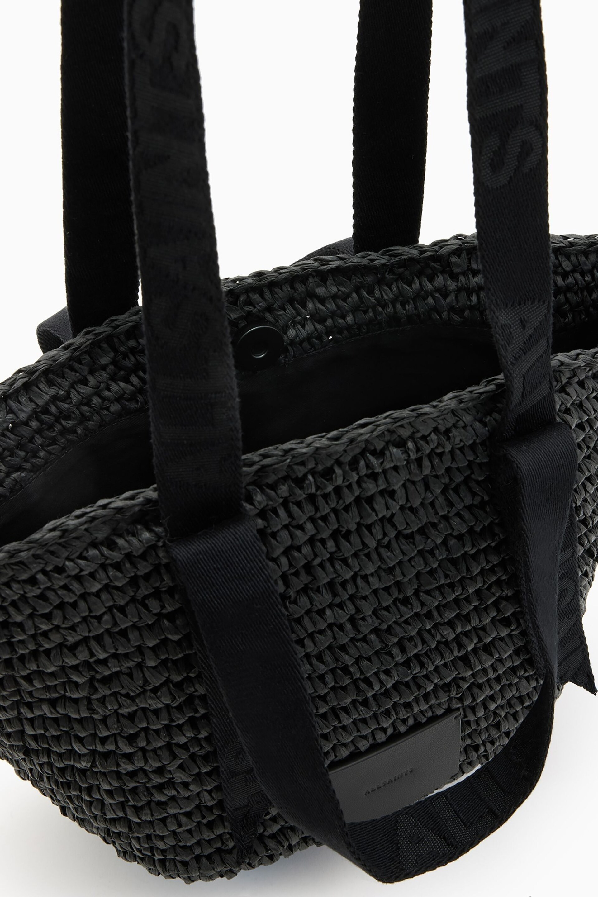 AllSaints Black Celayne Mini Tote Bag - Image 5 of 6