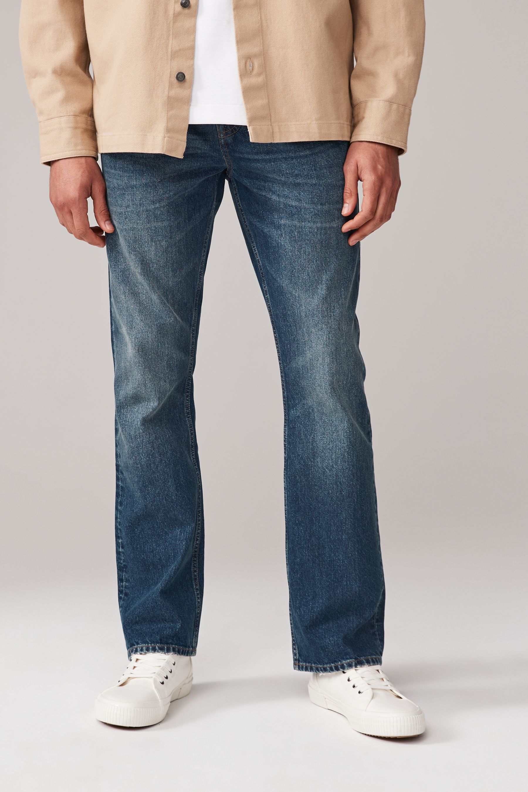 Buy Blue Vintage Bootcut 100 Cotton Authentic Jeans from the Next UK online shop