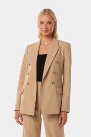 Forever New Brown Immie Double Breasted Blazer - Image 1 of 5