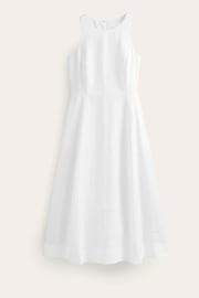 Boden White Carla Linen Midi Dress - Image 5 of 5