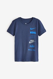 Nike Blue Logo T-Shirt - Image 1 of 1