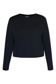 Sweaty Betty Black Essential Crop Long Sleeve T-Shirt - Image 7 of 7