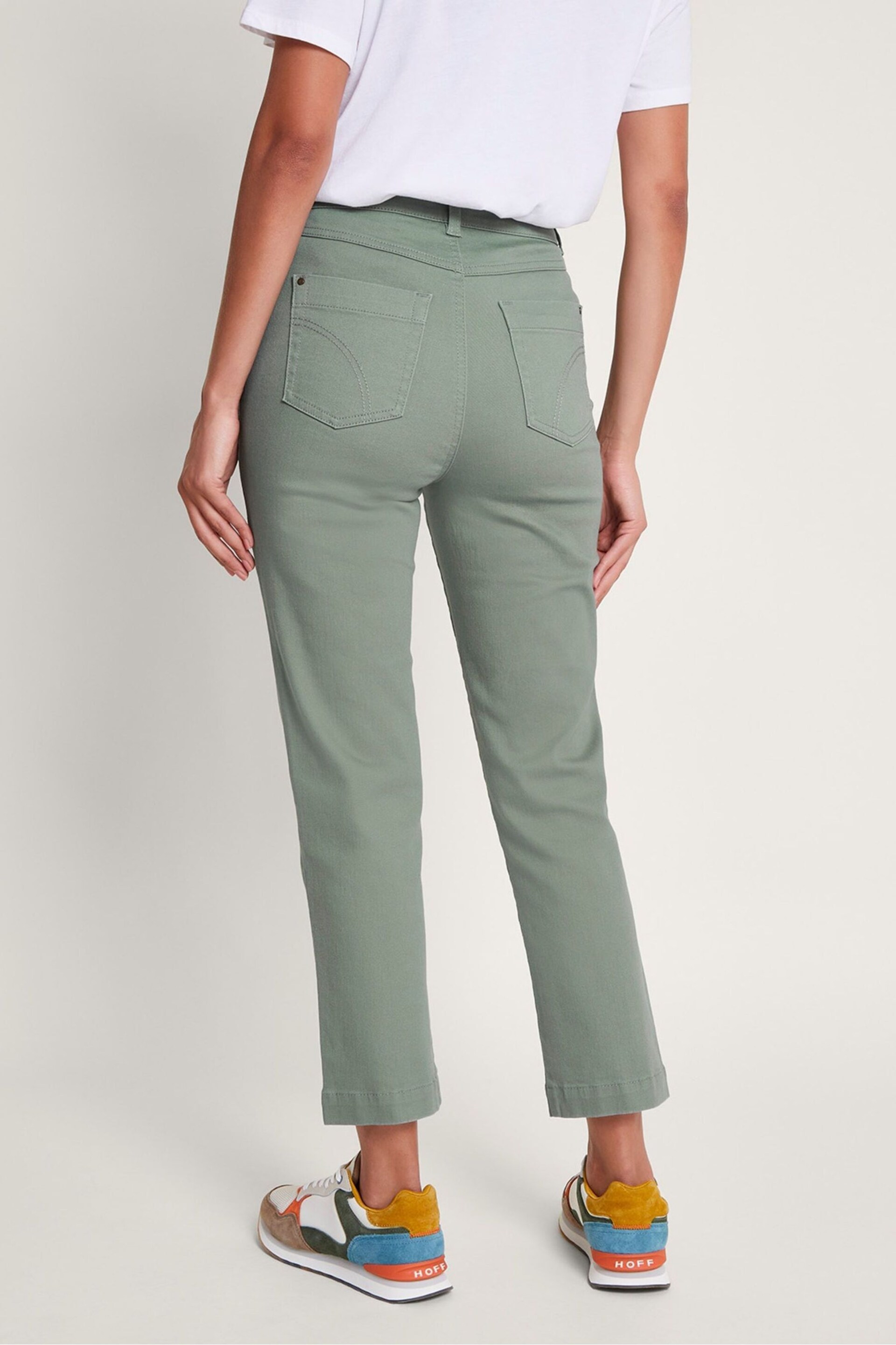 Monsoon Green Safaia 7/8 Denim Jeans - Image 4 of 5